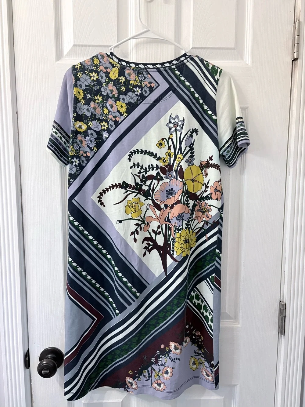 Tory Burch Homage Floral Patchwork t-shirt dress